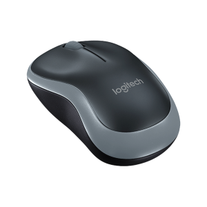 Logitech Egér - M185 (Vezeték nélküli, Optikai, Notebook, 1000 DPI, szürke)