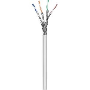 Manhattan Kábel - S/FTP Fali kábel dob (305m, réz, 23AWG, LSZH, CPR-Dca rated, Cat6a, Szürke)