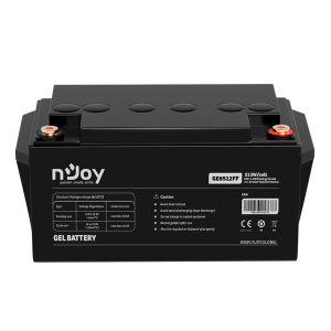 NJOY akkumulátor - GE6512FF (12V/65Ah, T6, zárt, gondozás mentes, GEL)