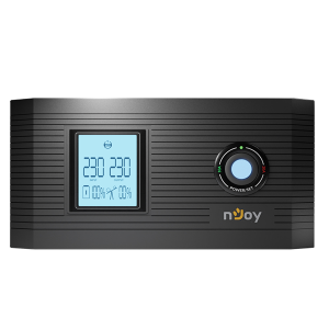 NJOY Inverter - Aira 1200 (2 Schuko, Szinusz hullám, Akku Támogatás: 40Ah-200Ah, AVR,  fekete)