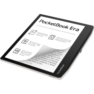 POCKETBOOK e-Reader - PB700 ERA ezüst (7"E Ink Carta1200, Cpu: 1GHz, 16GB,1700mAh, wifi, B, USB-C, kép megvilágítás)