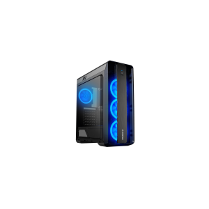 Rampage Számítógépház - Prestige (fekete; ablakos; ATX; alsó táp; 4x120mm LED; 1xUSB3.0 + 2xUSB2.0, I/O; porszűrő)