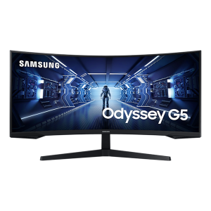 SAMSUNG Monitor 34" - C34G55TWWP (VA, 3440x1440, 21:9, WQHD, 165HZ, 250cd/m2, 1ms, Ívelt)