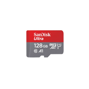 SanDisk MicroSD kártya - 128GB Ultra Android (140MB/s, Class 10 UHS-I, A1) + adapter