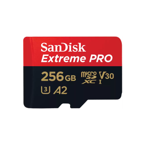 SanDisk MicroSD Kártya - 256GB Extreme Pro (200/140 MB/s, Class 10 UHS-I U3, A2 V30) + adapter