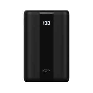 Silicon Power Akkubank - 30000mAh QX55 PowerBank Fekete (USB1- USB2: DC 5V/2.4A, USB3:Type-C :DC 12V/1.5A, Lightning)