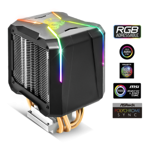 Spirit of Gamer CPU Cooler - CPU AIRCOOLER PRO ARGB (27dB; 1600 RPM; 1x12cm; aluminium/réz)