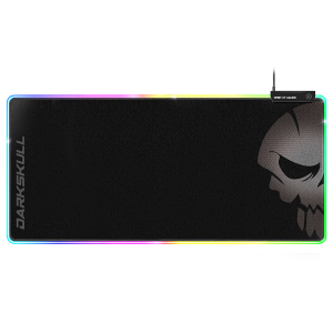 Spirit of Gamer Egérpad - Darkskull RGB Mouse Pad XXXL (RGB háttérvilágítás, USB Hub, 900 x 400 x 4mm; fekete)