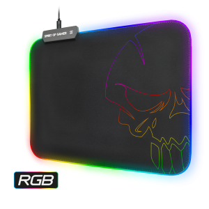 Spirit of Gamer Egérpad - RGB Medium (RGB háttérvilágítás, 350 x 255 x 3mm; fekete)