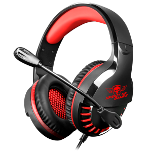 Spirit of Gamer Fejhallgató - PRO-H3 Red (MultiPlatform, mikrofon, 3.5mm jack, hangerőszabályzó, 2m kábel, piros)