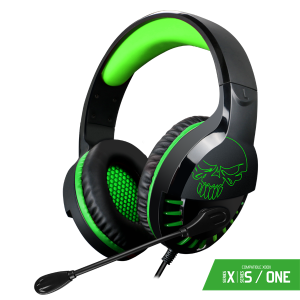Spirit of Gamer Fejhallgató - PRO-H3 Xbox (Xbox One/Series X/S, mikrofon, 3.5mm jack, hangerőszabályzó, 1m kábel, zöld)