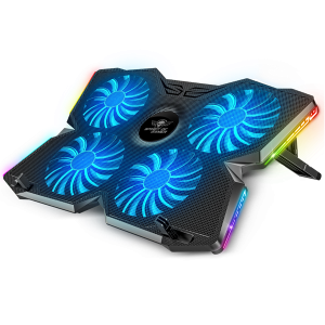 Spirit of Gamer Notebook Hűtőpad 17"-ig - AIRBLADE 500 RGB (25dB; 4x12cm, RGB, 2xUSB2.0)