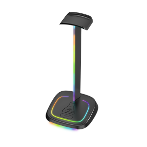 The G-Lab Fejhallgató állvány - K STAND NEON RGB (fekete, univerzális, csúszásgátló, RGB)