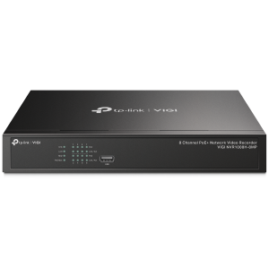 TP-link NVR rögzítő - NVR1008H-8MP (8 csatorna, 8 PoE+ port; H265+, 8MP, HDMI, VGA, 2xUSB, 1x Sata(max10TB), audio)