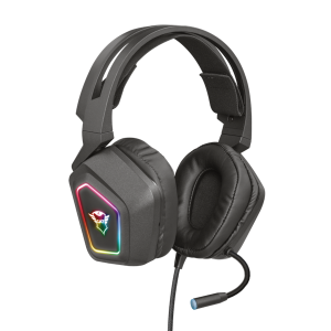 Trust Fejhallgató 7.1 - GXT 450 Blizz RGB (világítás; mikrofon; hangerőszabályzó; USB; nagy-párnás; 2m kábel)