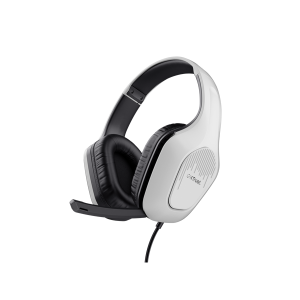 Trust Fejhallgató - GXT415 Zirox (multiplatform; nagy-párnás; mikrofon; hangerőszabályzó; 3.5mm jack; fehér)
