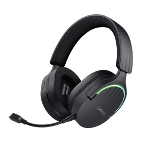 Trust Fejhallgató Vezeték nélküli - GXT491 Fayzo (Bluetooth; nagy-párnás; 3,5mm + USB-C; LED; mikrofon; fekete)