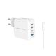 Conceptronic telefon töltő adapter+kábel - ALTHEA18W (3xUSB-C+USB-A, 100W, USB-C töltő kábel, fehér)