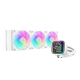 DeepCool CPU Water Cooler - LD360 WH (max 21dB; max. 122,39 m3/h; 3x12cm, LED kijelző, fehér)