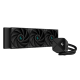 DeepCool CPU Water Cooler - LS720S Zero Dark (max 19dB; max. 145,86 m3/h; 3x12cm, A-RGB LED)