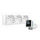 DeepCool CPU Water Cooler - MYSTIQUE 360 WH (max 21dB; max. 123,09 m3/h; 3x12cm, LED kijelző, fehér)