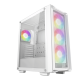 DeepCool Számítógépház - CC560 MESH WH V2 (ablakos, 4x12cm A-RGB ventilátor, ATX, 2xUSB3.0, fehér)