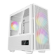 DeepCool Számítógépház - CH360 DIGITAL WH (fekete, 2x14cm +1x12 venti, Mini-ITX / Micro-ATX, 1xUSB3.0, A-RGB, fehér)