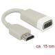 Delock Átalakító - 65469 (HDMI-A -> VGA, apa/anya, FullHD, szürke)
