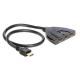 Delock HDMI Switch - 87619 (HDMI kapcsoló kétirányú, 3 x bemenet, 1x kimenet / 1 x bemenet, 3 x kimenet)