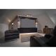 EliteScreens 92" (16:9) motoros fali vászon Cinegray 5D SKT92XHD5-E12 (204 x 115 cm, Fehér, Oldafeszített)