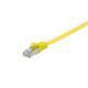 Equip Kábel - 607660 (U/FTP Flat/Lapos patch kábel, CAT6A, Réz, LSOH, sárga, 1m)