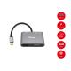 Equip Notebook Dokkoló - 133483 (Bemenet: USB-C, Kimenet: USB-C PD:100W/HDMI/VGA/USB3.0/AUX)