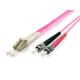 Equip Optikai Kábel - 255541 (OM4, LC/ST, 50/125µ, LSOH, lila, 1m)