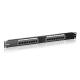 Equip Patch panel - 235316 (16 port, Cat5e, 1U, árnyékolatlan, fekete)