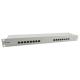 Equip Patch panel - 326317 (16 port, Cat6, árnyékolt, szürke)