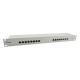 Equip Patch panel - 327316 (16 port, Cat5e, 1U, árnyékolt, szürke)