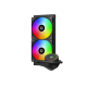 ID-Cooling CPU Water Cooler - FX240 ARGB (35,2dB; max. 129,39 m3/h; 2x12cm, A-RGB LED, fekete)