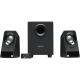 Logitech Hangszóró 2.1 - Z313 (3.5mm Jack, Vezérlő egység, 25W, fekete)