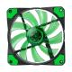 Marvo Cooler 12cm - FN-10 GN (16dB; max. 90,38 m3/h; 3pin csatlakozó; ház hűtésre, zöld LED)