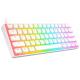 Rampage Billentyűzet - KB-R135 PARVUS US (Type-C, Vezetékes, Mechanikus, Red switch, angol, fehér, RGB LED)