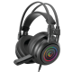 Rampage Fejhallgató - RM-K2 X-QUADRO RGB (7.1, mikrofon, USB, hangerőszabályzó, nagy-párnás, 2.2m kábel, fekete)