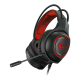Rampage Fejhallgató - RM-K23 MISSION (mikrofon, USB, hangerőszabályzó, nagy-párnás, piros)