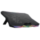 Rampage Notebook Hűtőpad 17,3"-ig - AD-RC8 SHOWY (fém rács; RGB, 1x18cm, USB port, állítható döntési magasság)