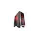 Rampage Számítógépház - Chaser (fekete; ablakos; ATX; alsó táp; 4x120mm LED; 1xUSB3.0 + 2xUSB2.0, I/O; porszűrő)