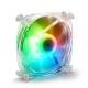 Sharkoon Cooler 12cm - Shark Disc PWM RGB Fan (24,8dB; 82.35 m3/h; 1400rpm; 3pin + 4pin csatlakozó; ház hűtésre)