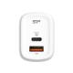 Silicon Power Telefon töltő - QM25, 1db Type-C + 1db USB-A QC3.0 (30W töltő, EU verzió)