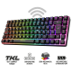 Spirit of Gamer Billentyűzet Vezeték nélküli - ELITE K70 (TKL, 85 gomb,, RGB LED,USB, anti-ghost, fekete, magyar)