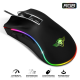 Spirit of Gamer Egér - PRO-M6 RGB (4800DPI, 500Hz, 8 programozható gomb, RGB LED, 1,8 m harisnyázott kábel, fekete)