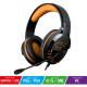 Spirit of Gamer Fejhallgató - PRO-H3 (MultiPlatform, mikrofon, 3.5mm jack, hangerőszabályzó, 2m kábel, narancssárga)