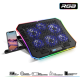 Spirit of Gamer Notebook Hűtőpad 17"-ig - AIRBLADE 1200 RGB (18dB; max. 79 m3/h; 3x11cm+3x70cm, RGB LED, 2xUSB2.0)